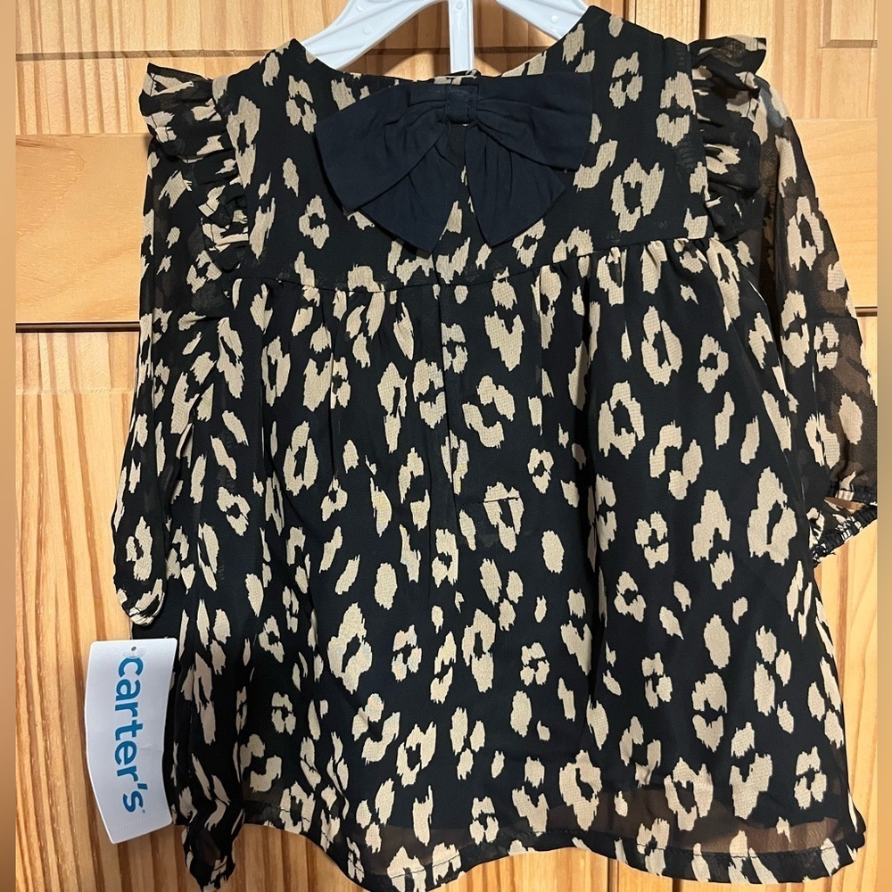 Carters 2pc leopard dress.